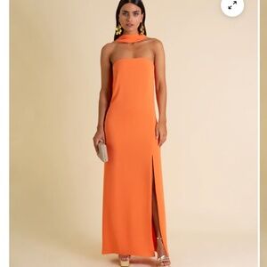 THE-ARE orange dress medium
